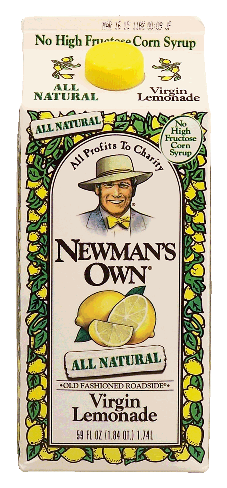 Newman's Own  virgin lemonade, all natural Full-Size Picture